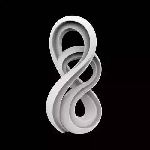 Abstract Flow Statue 3D Print Model