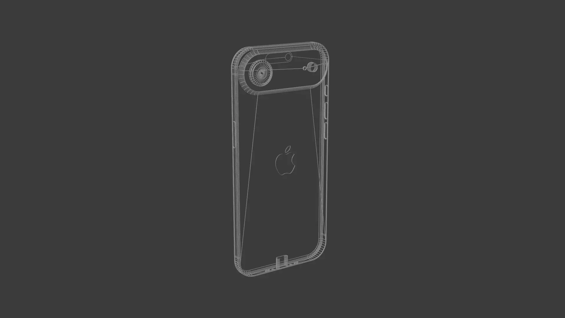 iPhone Air in Official Colors Low-poly 3D model_7