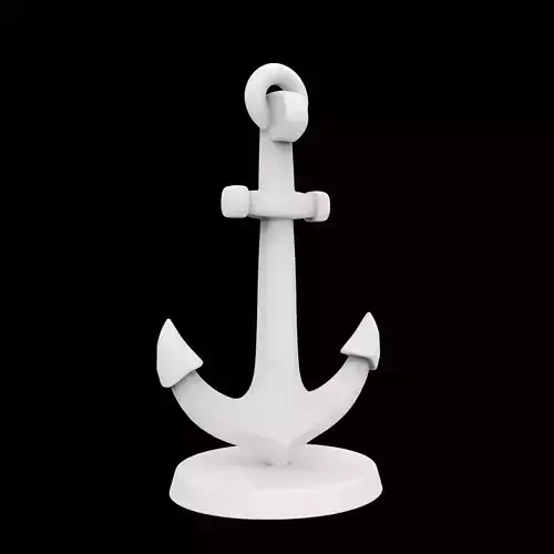Anchor Hook Headphone Stand 3D Print Model