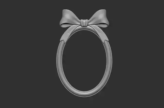 Frame bow Frame photo Decorative frame ribbon frame