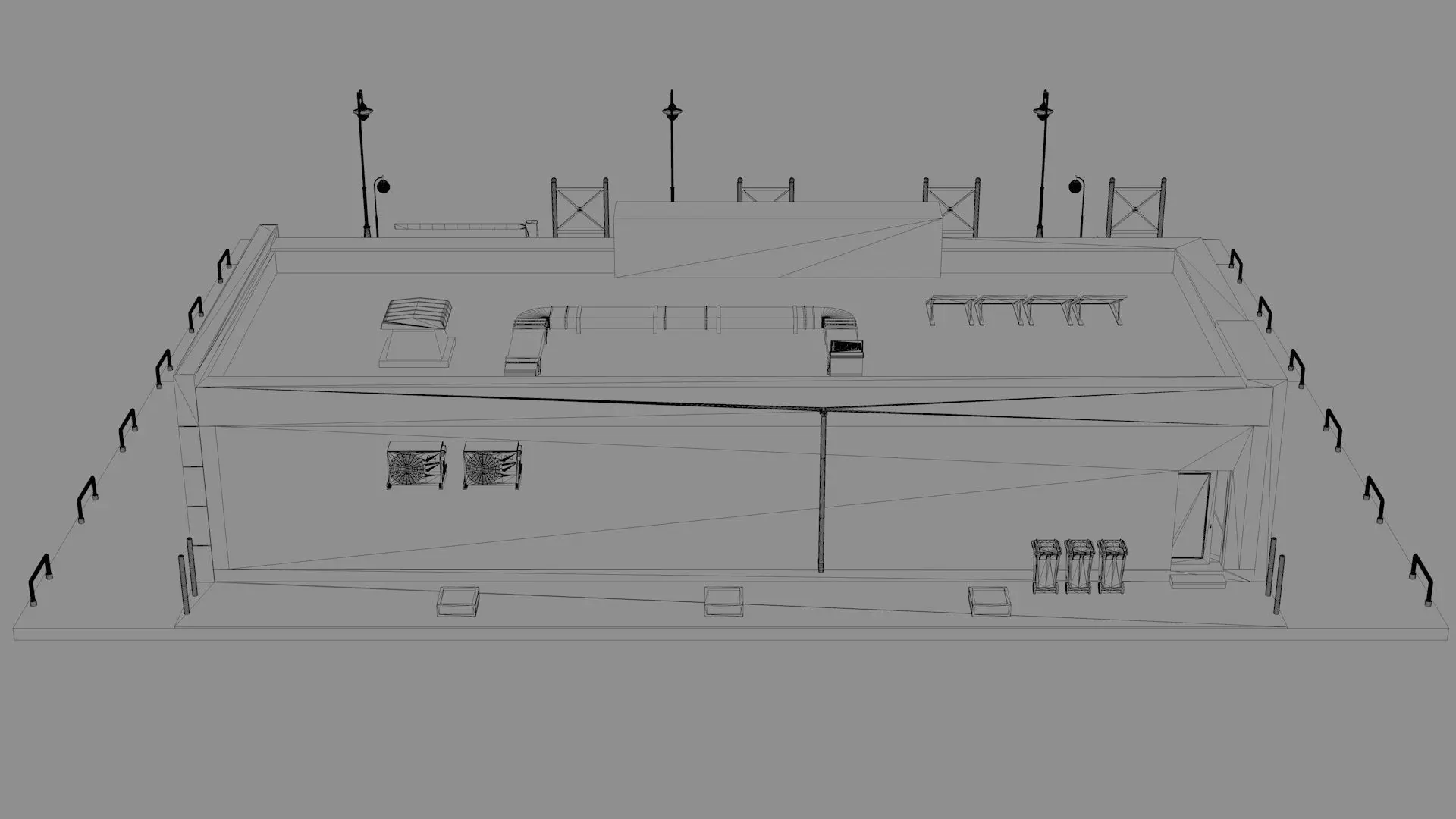 Supermarket Retail Store Low-poly 3D model_11