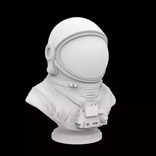Astronaut Bust 3D Print Model