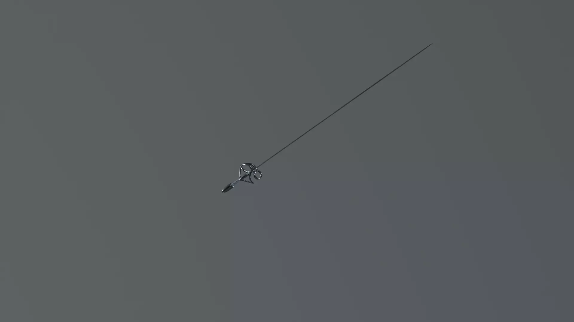 Historical European Sword 3D Model - High Detail PBR Materials Low-poly 3D model_2