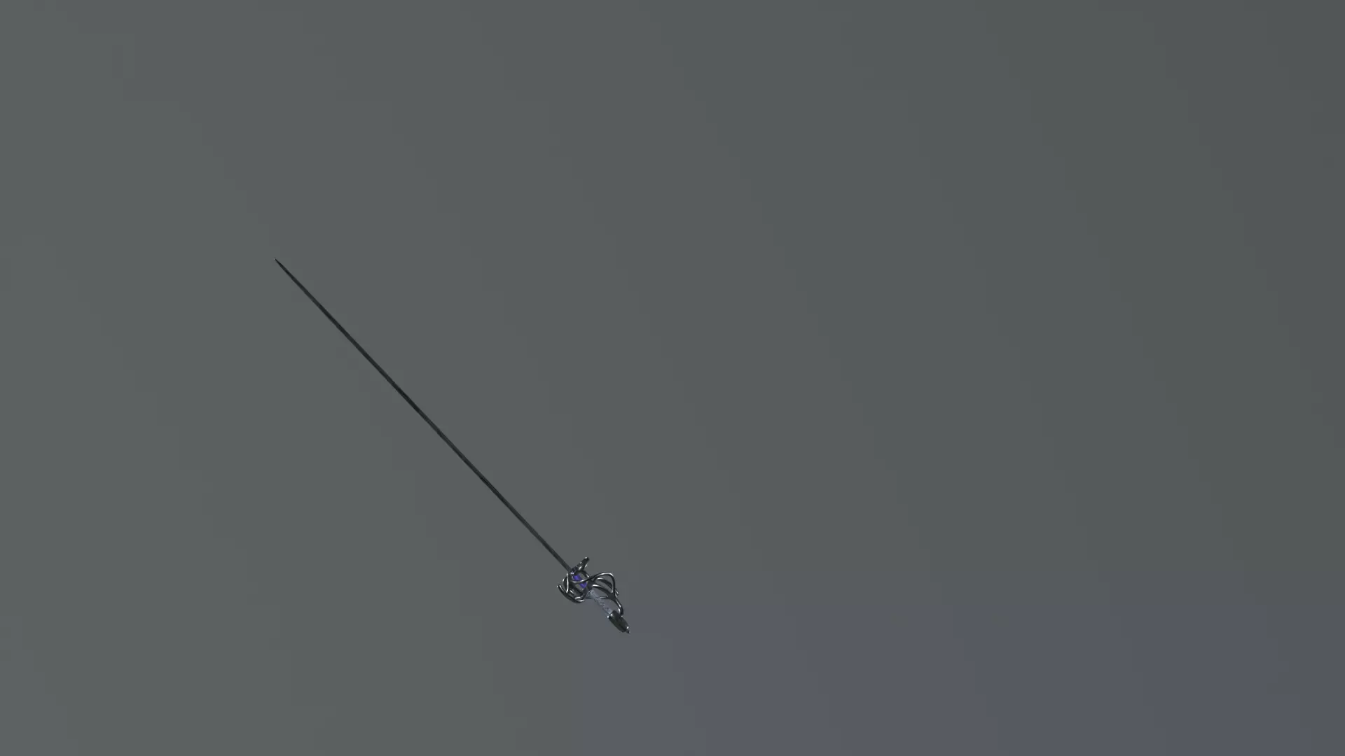 Historical European Sword 3D Model - High Detail PBR Materials Low-poly 3D model_4