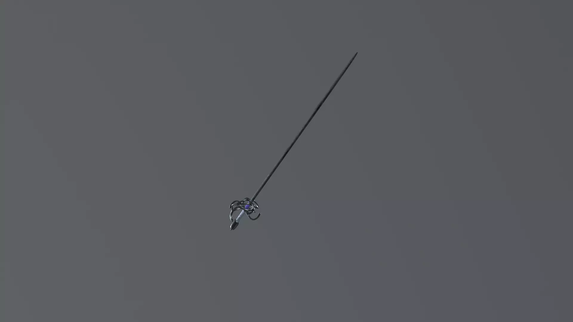 Historical European Sword 3D Model - High Detail PBR Materials Low-poly 3D model_5