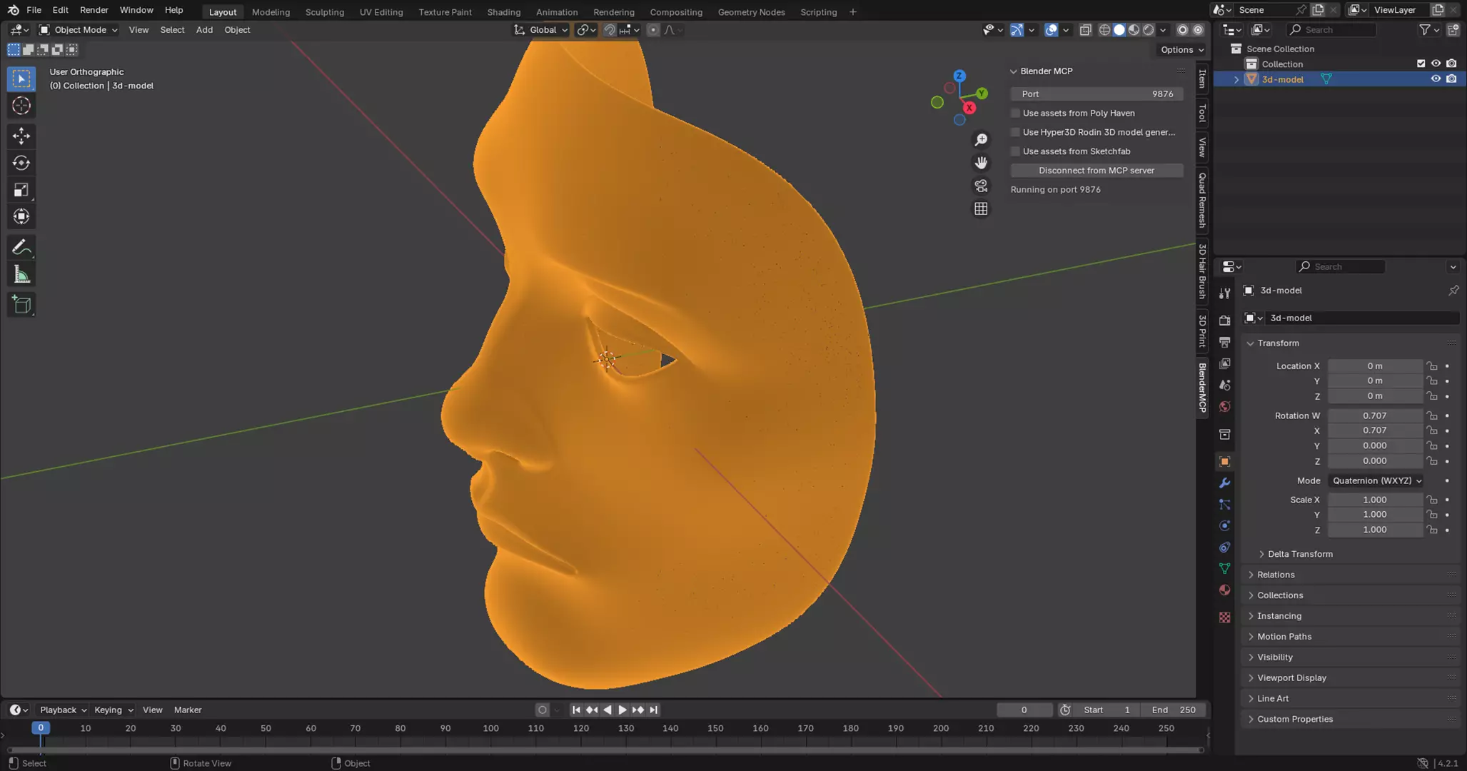 Bored Expression Mask 3D Print Model 3D print model_5