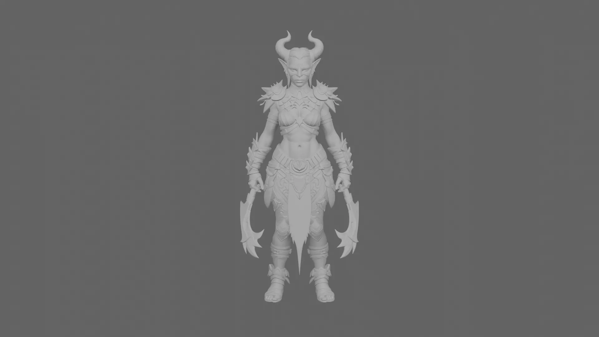 Majestic Vigilant Night Elf Sentinel Warrior 3D Model 3D model_6
