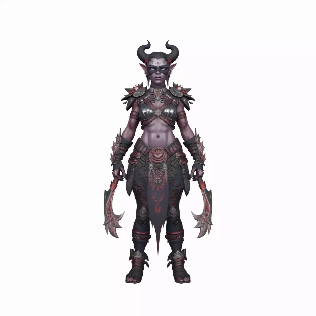 Majestic Vigilant Night Elf Sentinel Warrior 3D Model 3D model_0