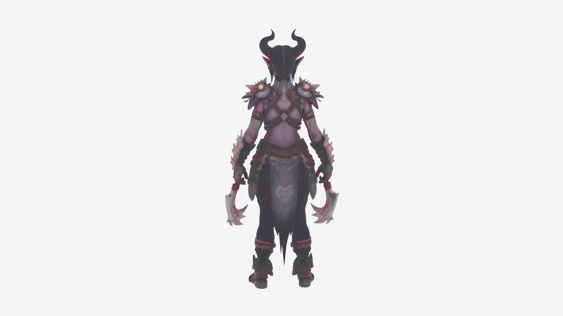 Majestic Vigilant Night Elf Sentinel Warrior 3D Model 3D model_4