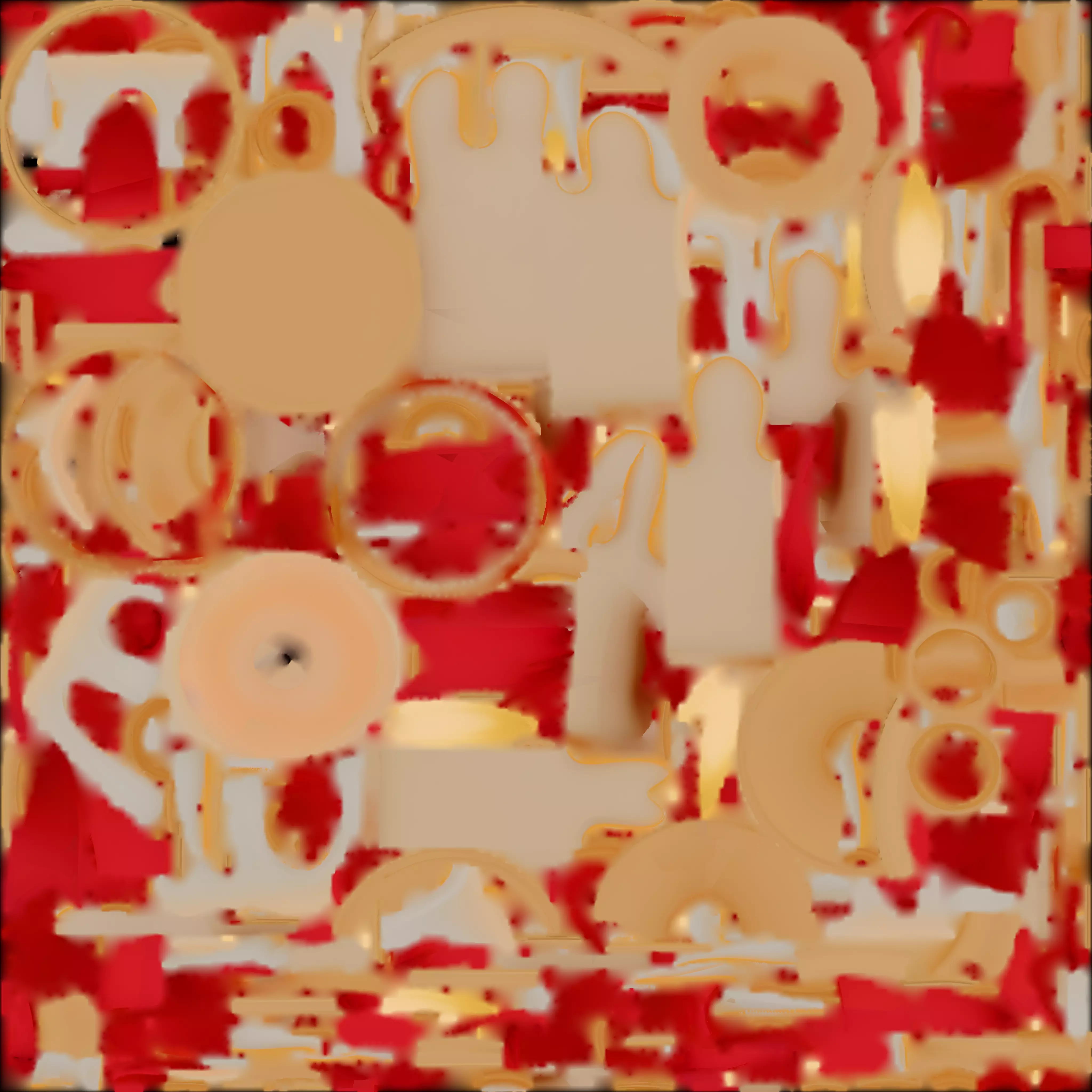 Christmas Pillar Candle 3D Model Elegant Holiday Decor Low-poly 3D model_1