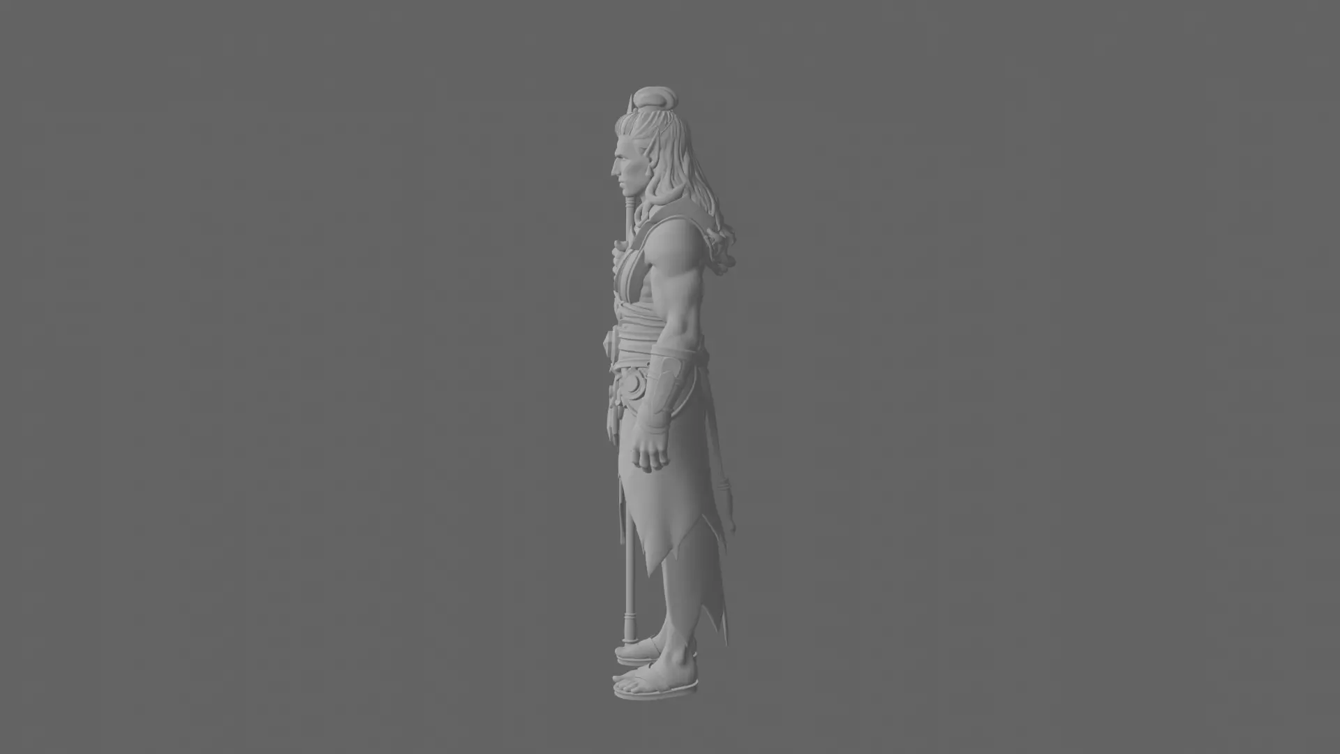 Mystical Refined Blood Elf Enchanter in World of  Style 3D Model 3D model_7