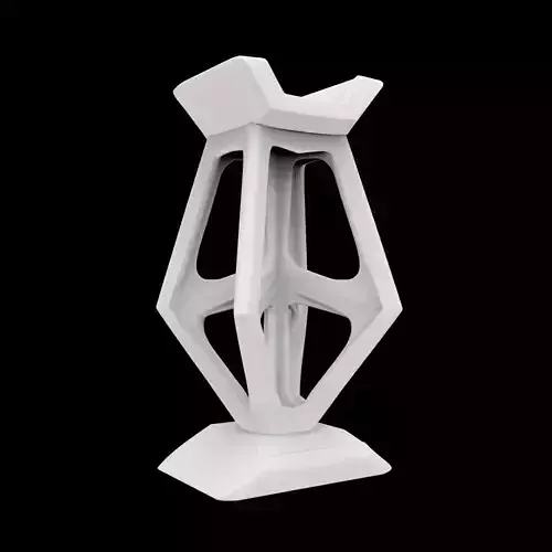 L Shaped Headphone Stand Modern 3D Print Model