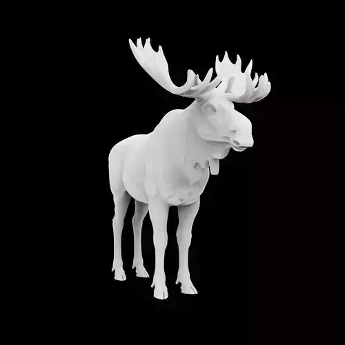 Majestic Moose 3D Print Model