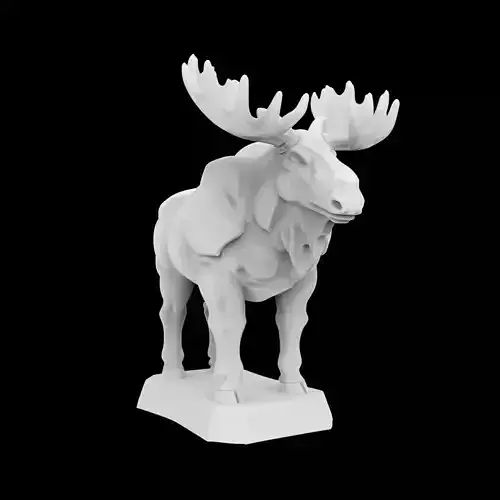 Moose Guardian 3D Print Model