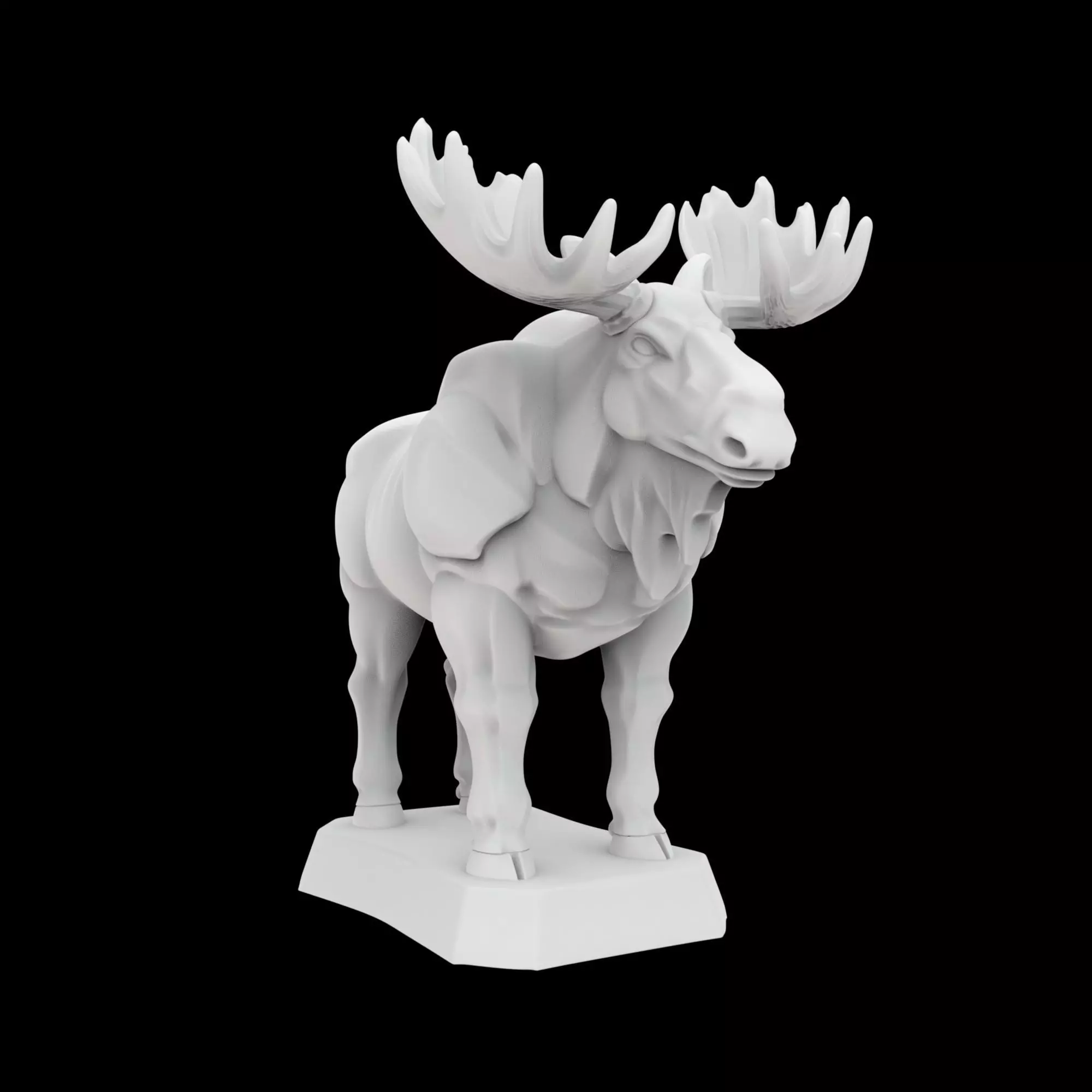 Moose Guardian 3D Print Model 3D print model_0
