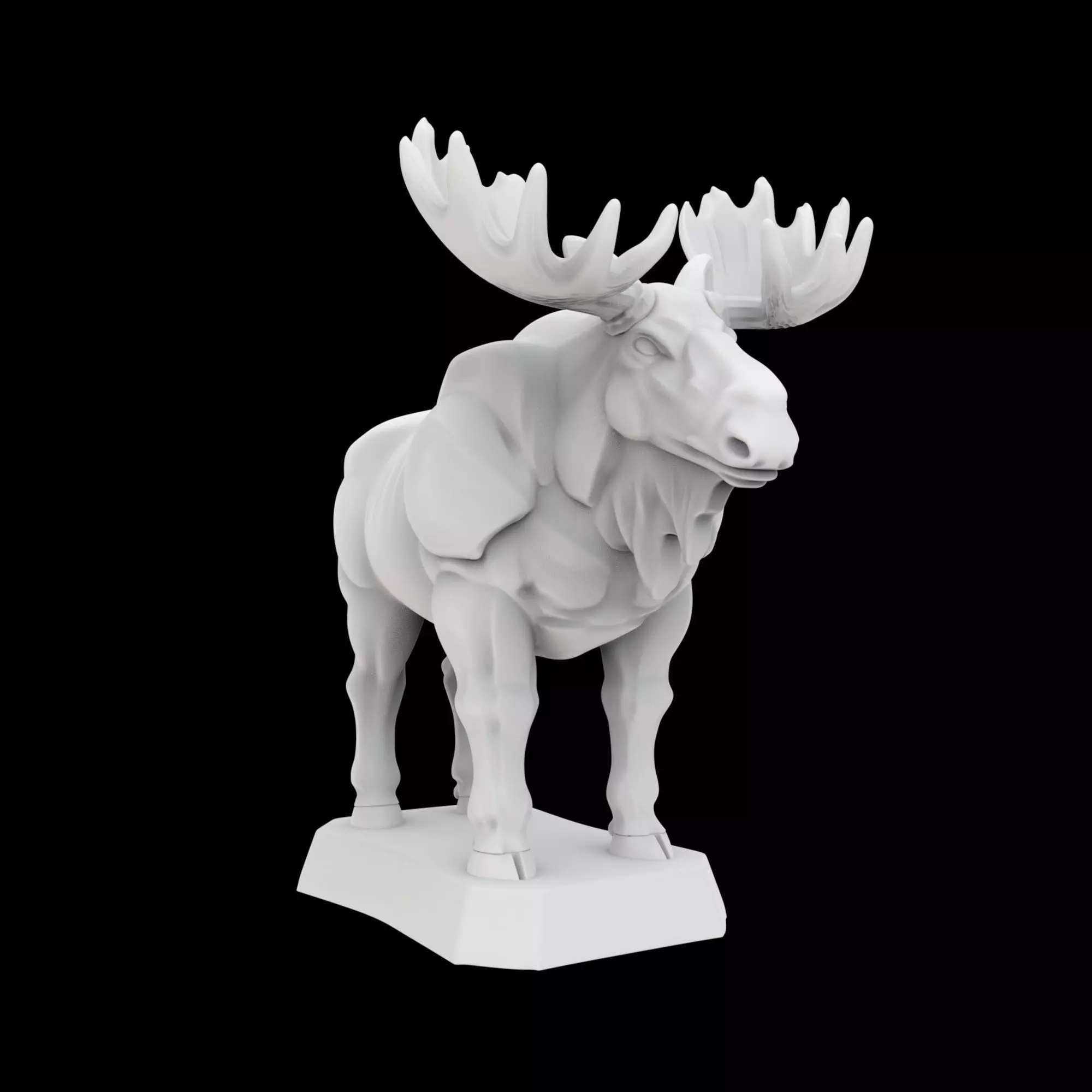 Moose Guardian 3D Print Model 3D print model_3