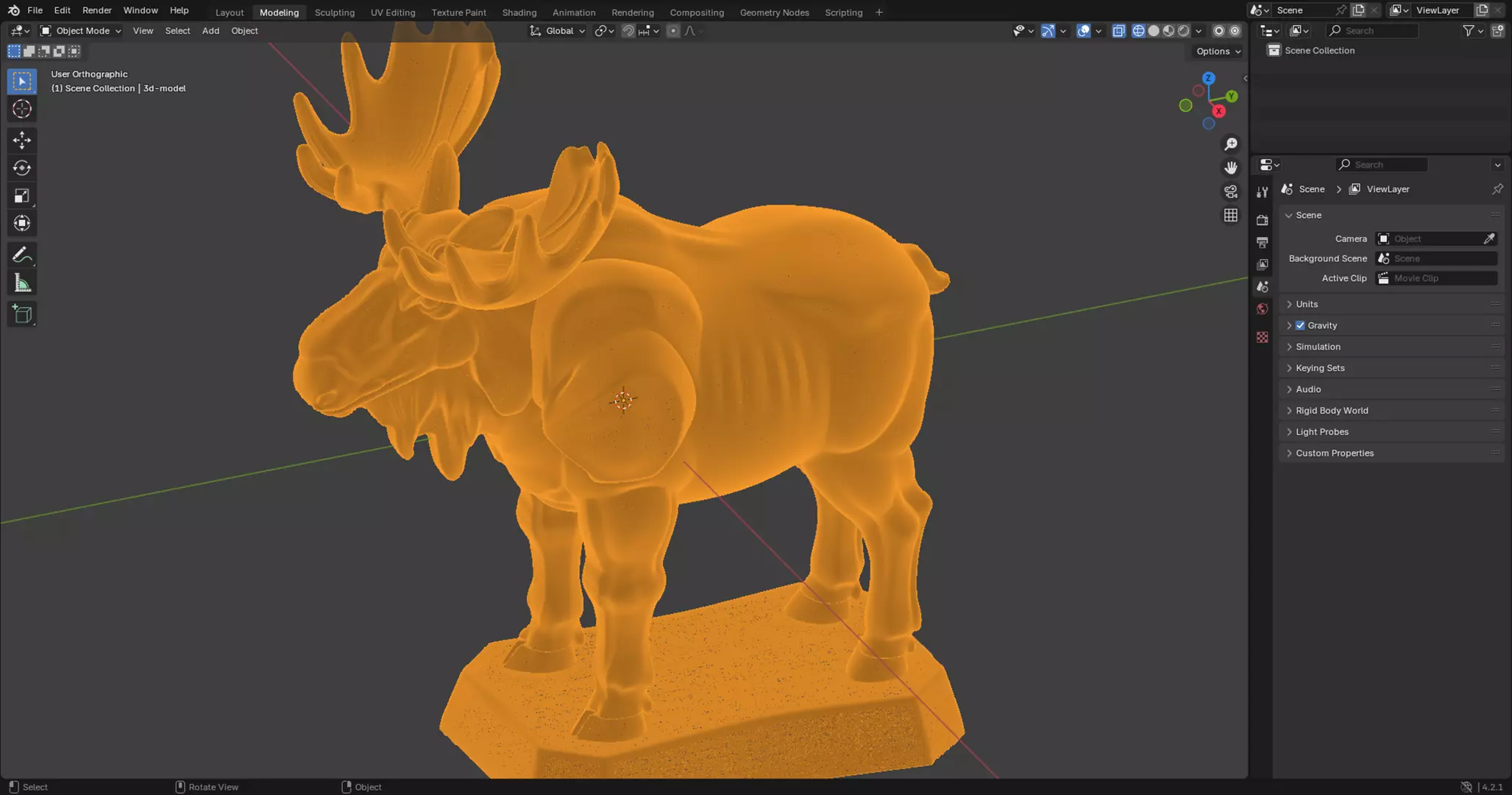 Moose Guardian 3D Print Model 3D print model_5