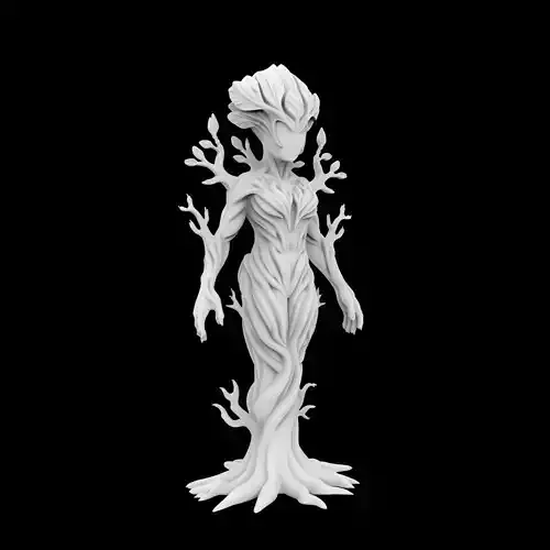 Nature Spirit Statue 3D Print Model
