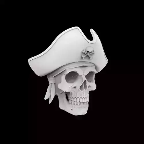 Pirate Skull 3D Print Model