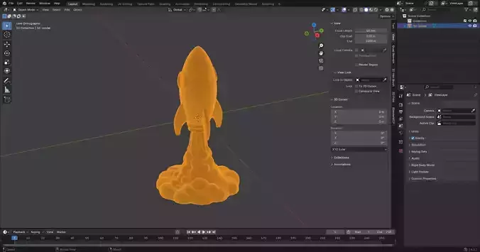 Rocket Launch Headphone Stand 3D Print Model