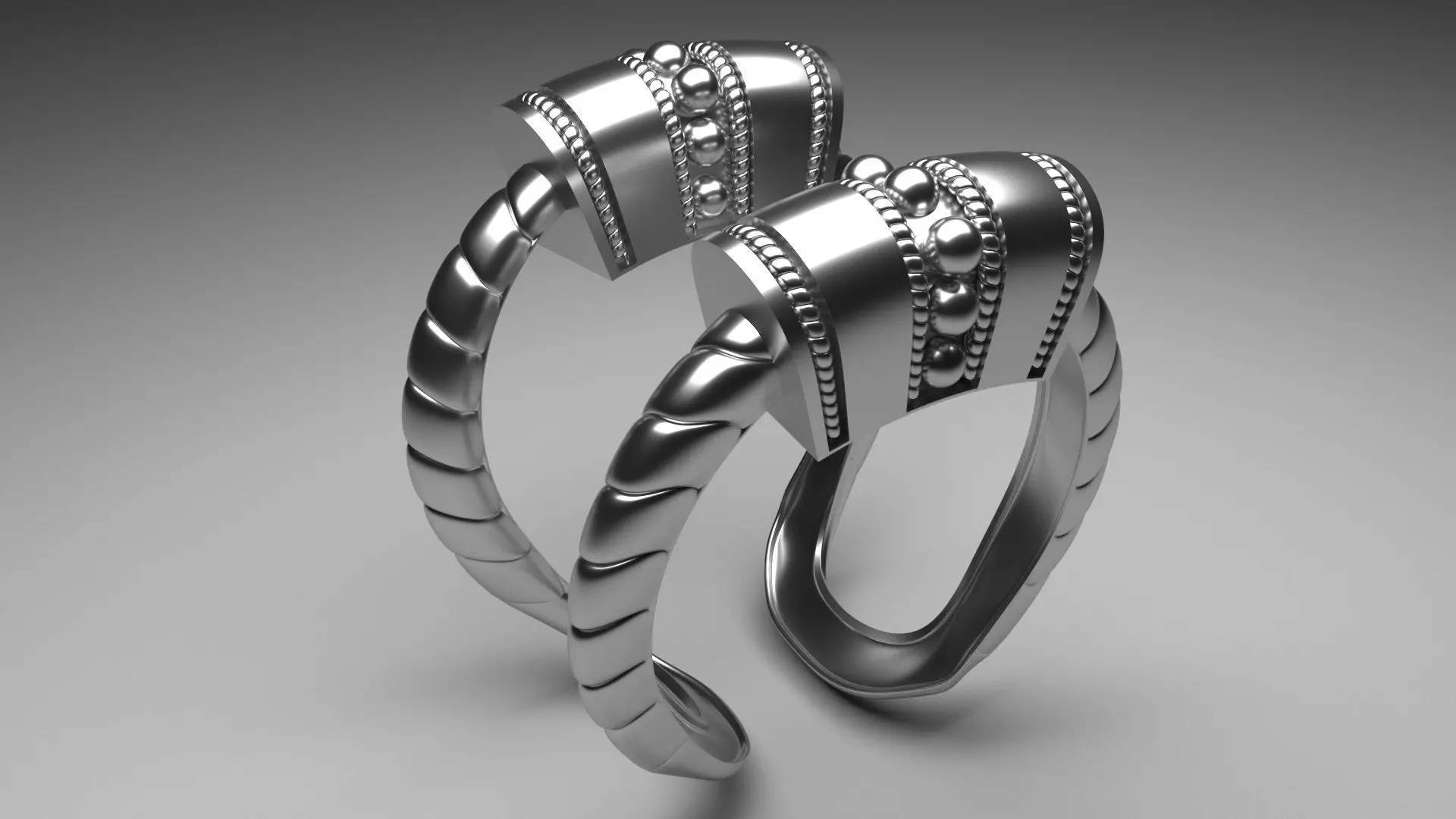 Silver Ring 3D print model