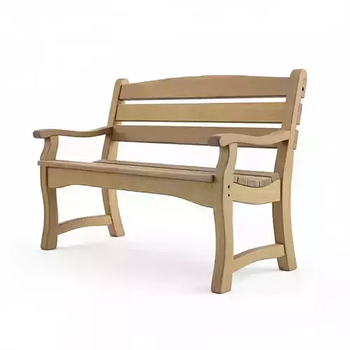 Wood Garden or Park Bench