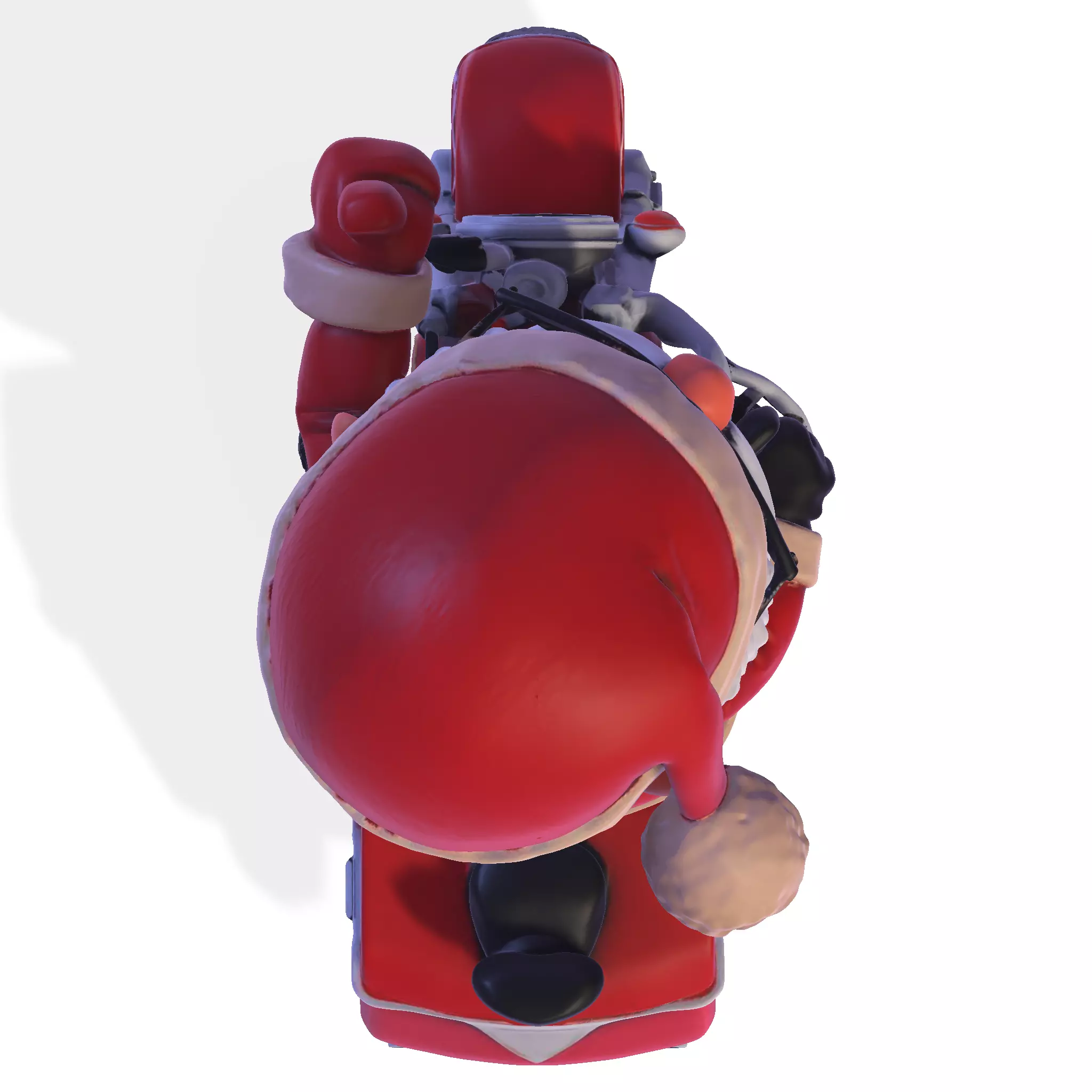 Santa Claus biker for 3D print 3D print model_21