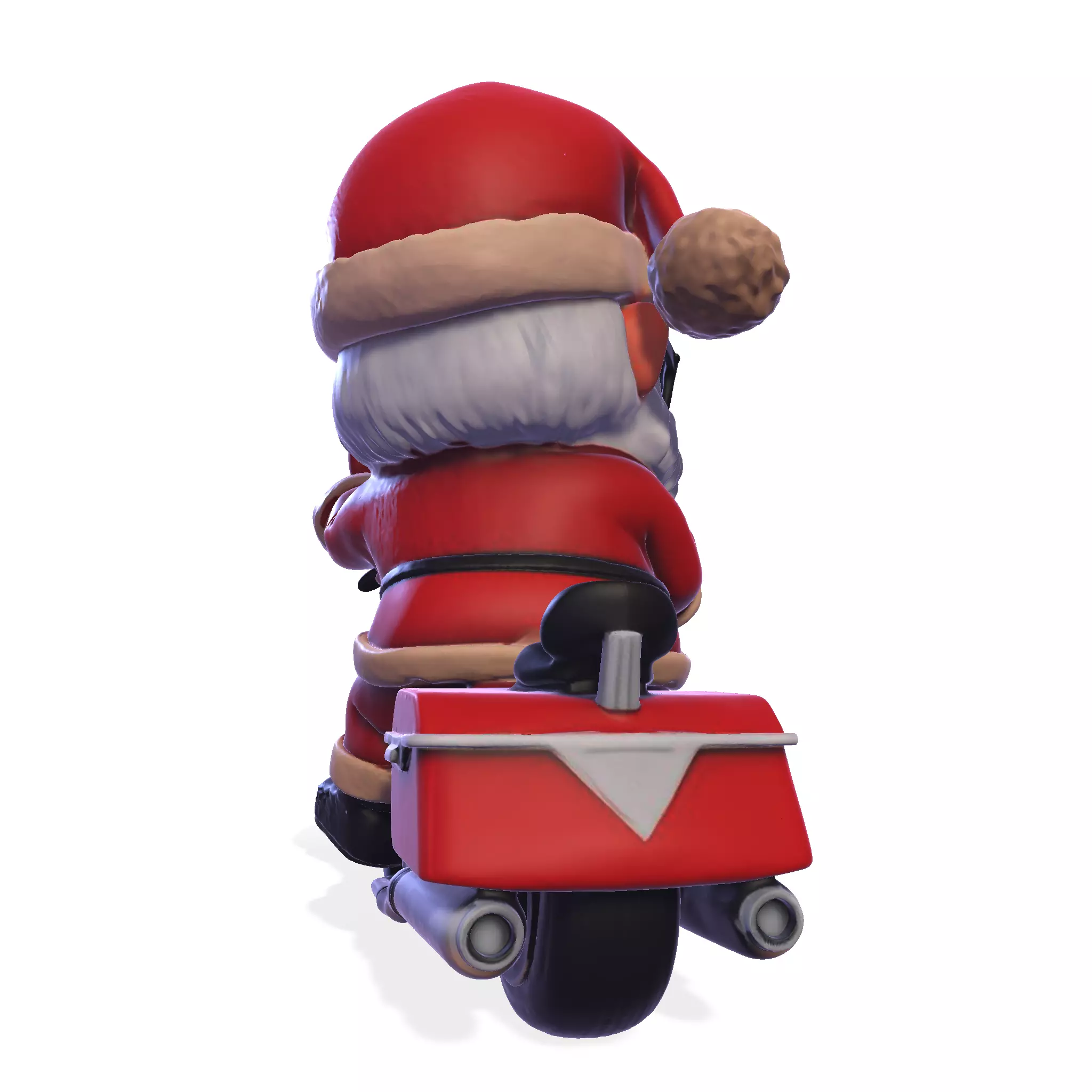 Santa Claus biker for 3D print 3D print model_5
