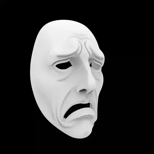 Sad Face Mask 3D Print Model