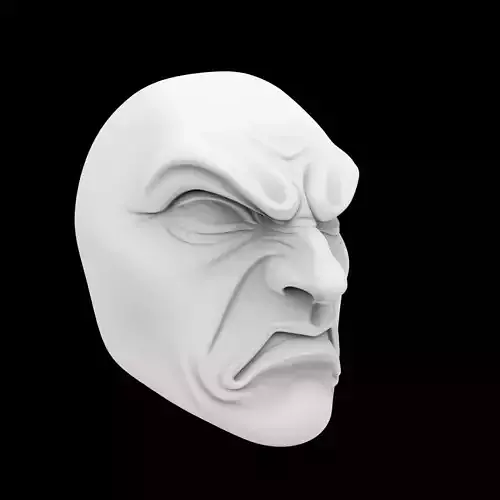 Scowl Mask 3D Print Model
