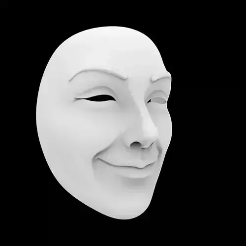 Smiling Mask 3D Print Model