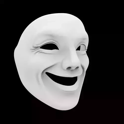 Smiling Mask 3D Print Model