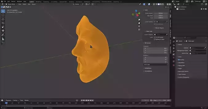 Surprised Expression Mask 3D Print Model