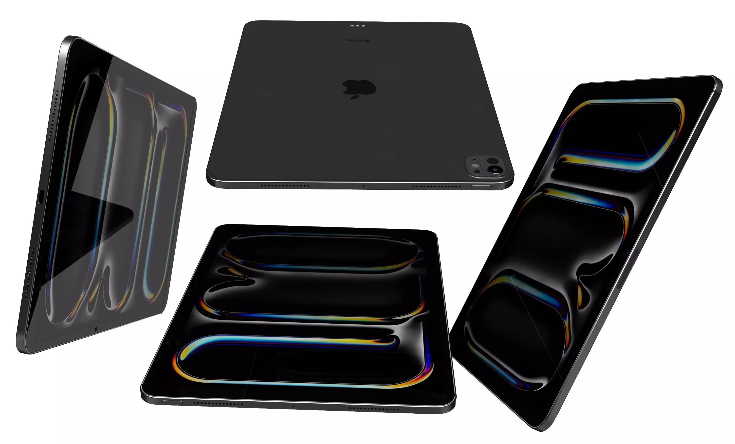 Apple iPad Pro M5 2025 13 Inch Black 3D model_8