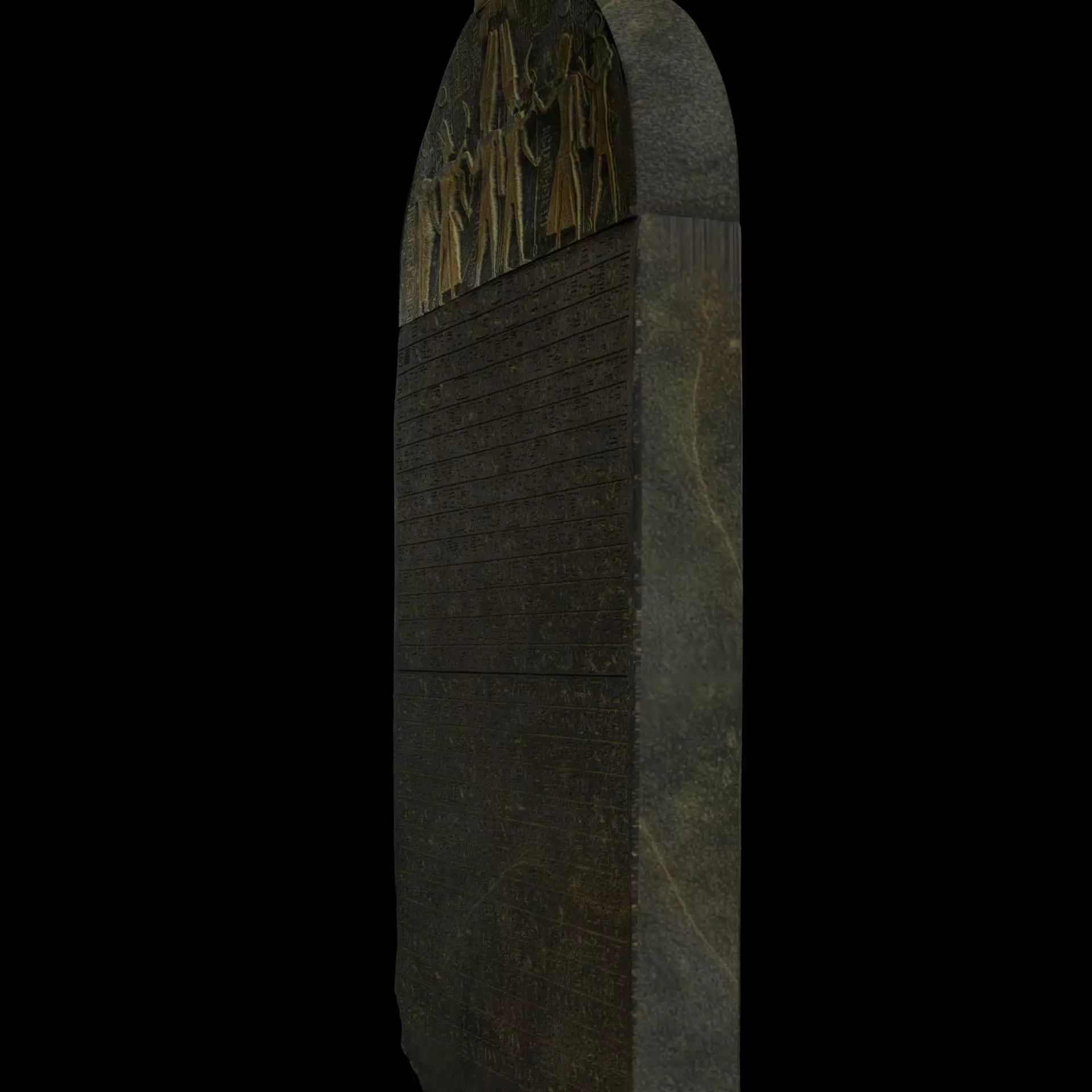  Merenptah Israel Stele 3D print model_9
