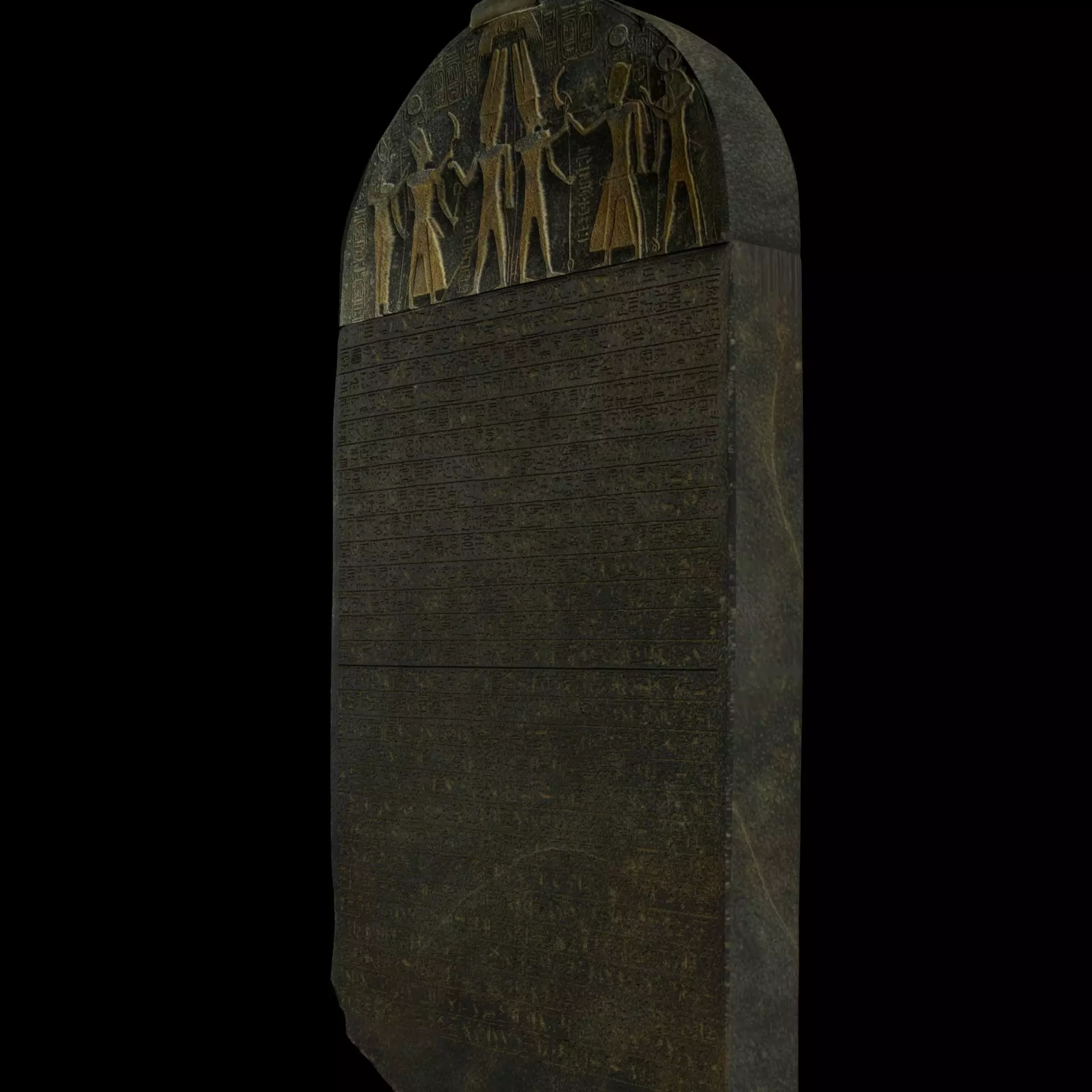  Merenptah Israel Stele 3D print model_7