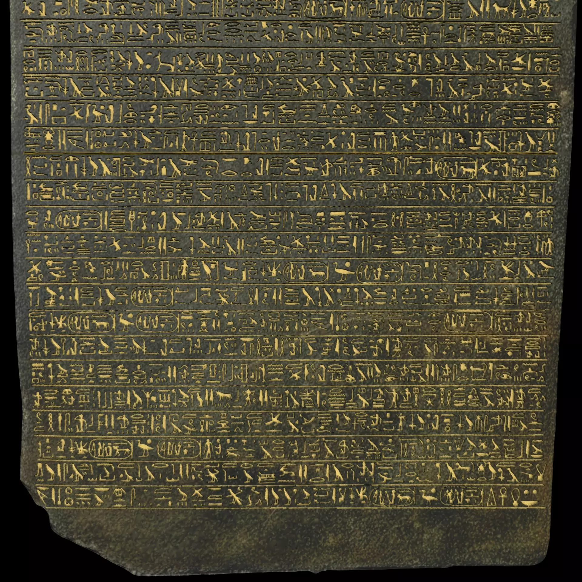  Merenptah Israel Stele 3D print model_2