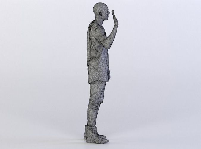 Andrew 0318 Man Standing, Waving