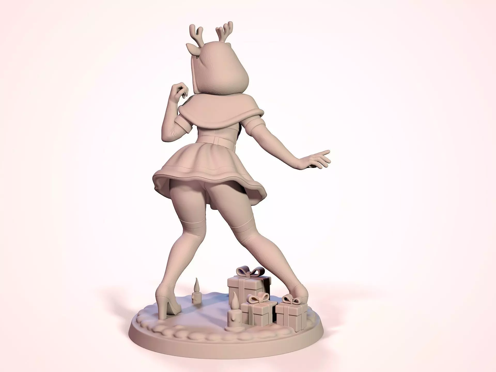 Christmas girl 3D print model_8