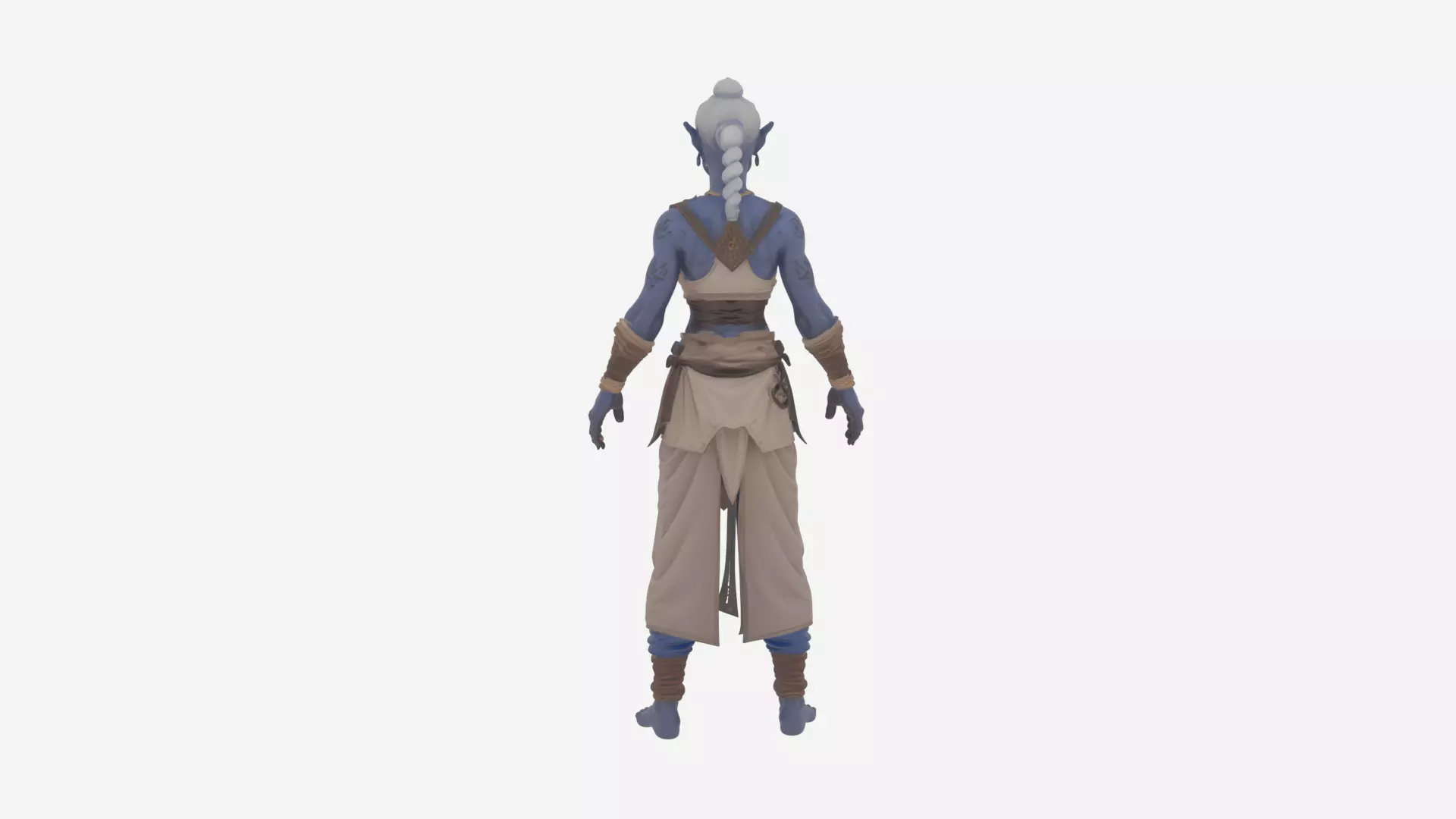 Intricate 3D Model of Artistic Blood Elf Jewelcrafter in World  3D model_10