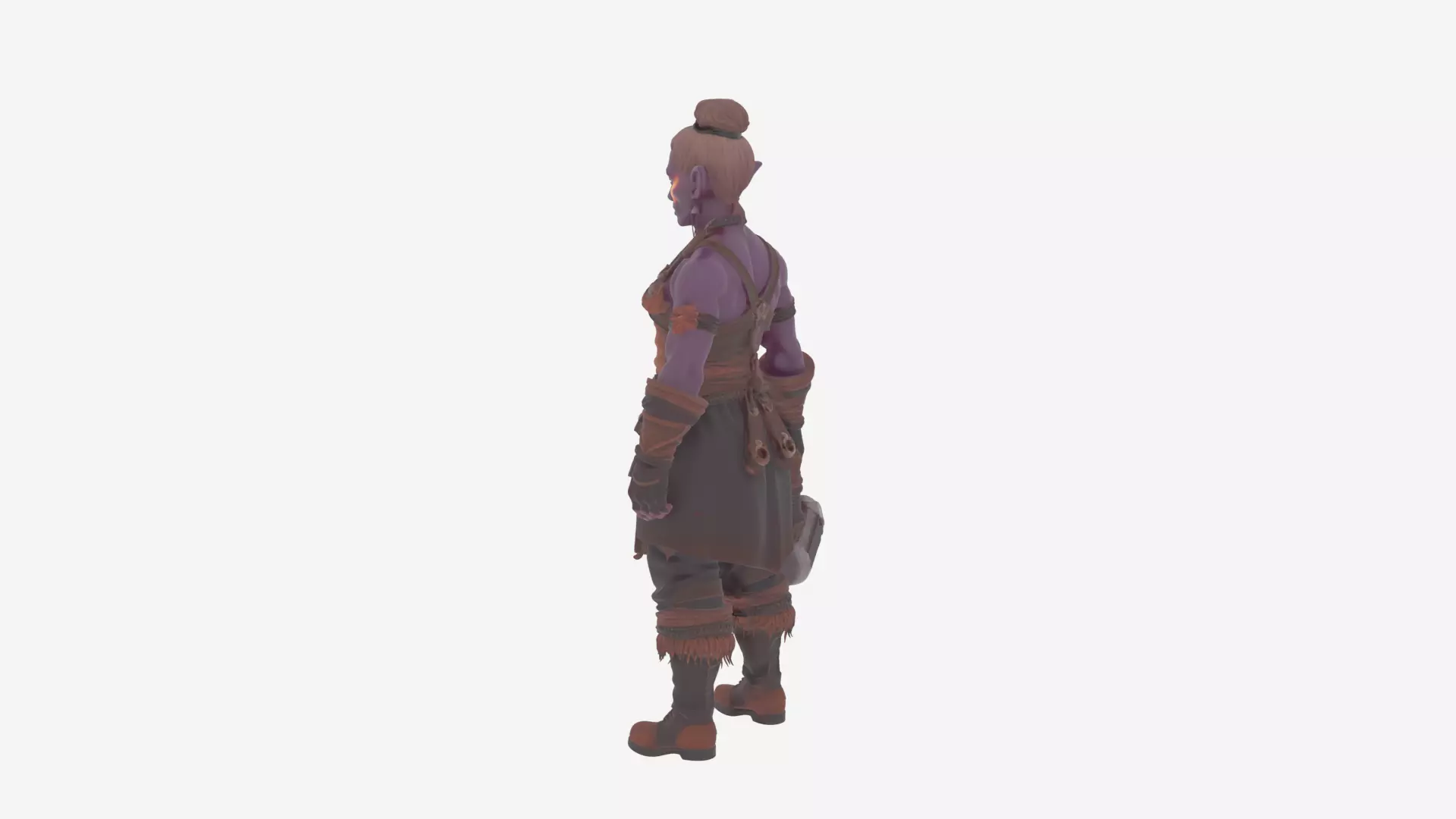 Intricate 3D Model of Artistic Blood Elf Jewelcrafter in World  3D model_25