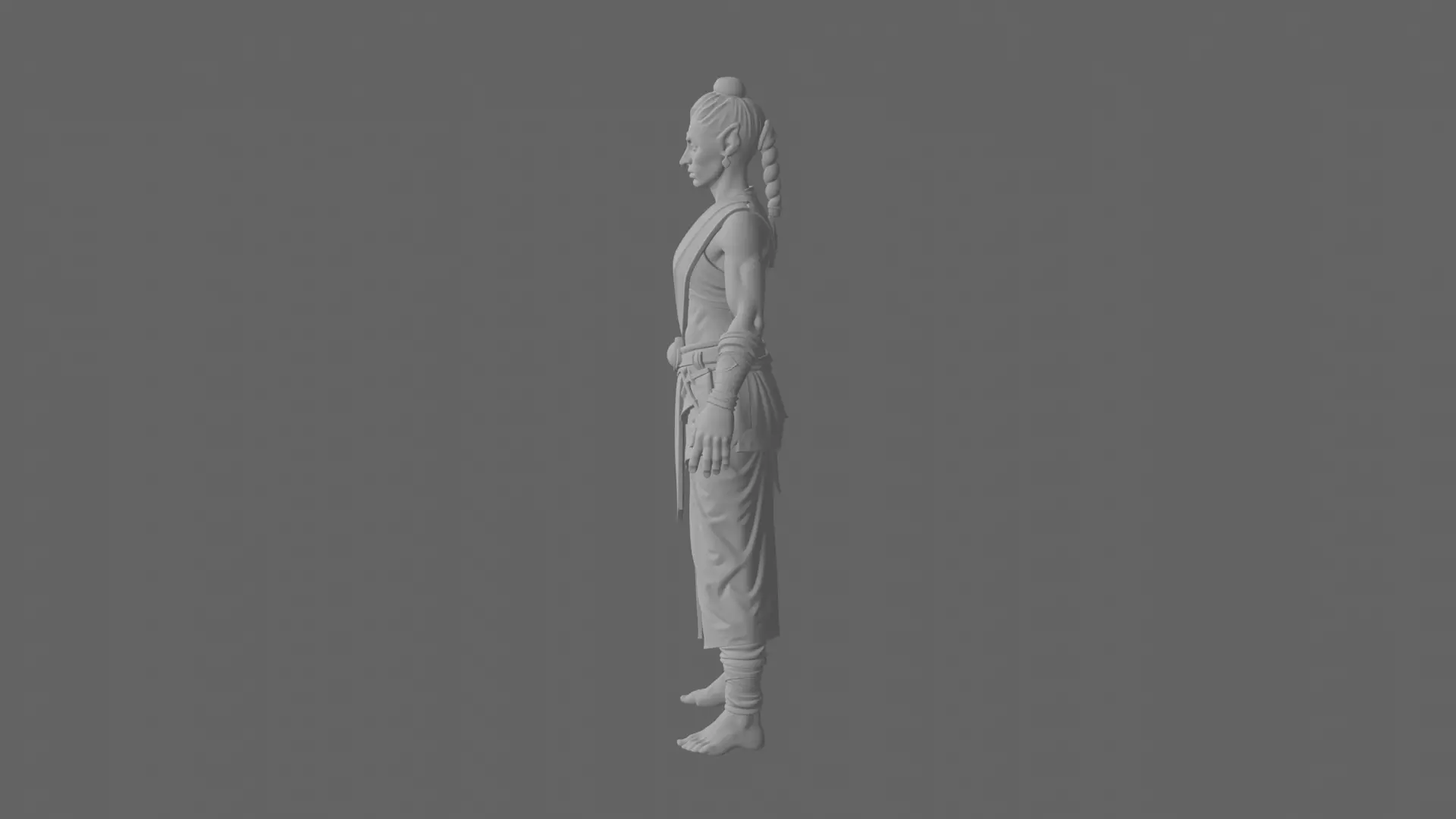 Intricate 3D Model of Artistic Blood Elf Jewelcrafter in World  3D model_14