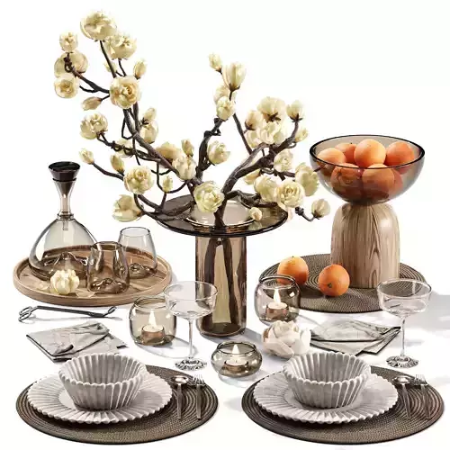 Amber Serenity Dining Composition 28