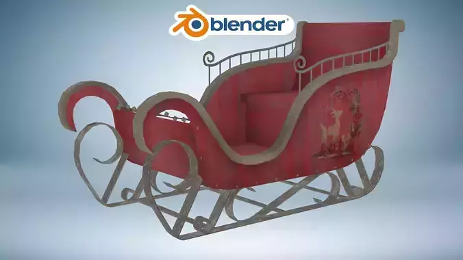 Santa Claus Christmas Xmas Sleigh