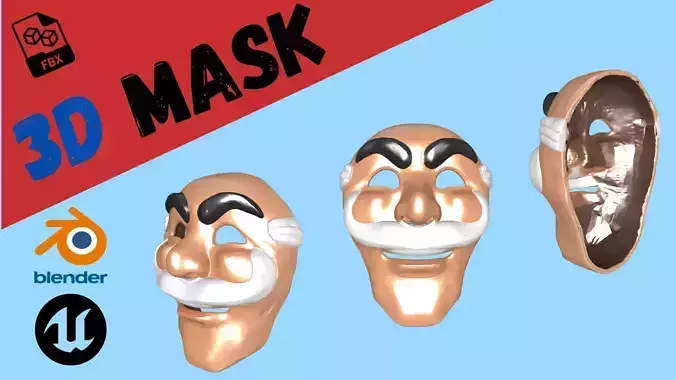 Simple 3D Mask For Blender and Unreal
