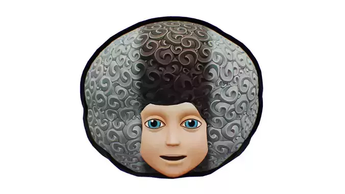 Afro Hairstyle - Unisex Clown Hair - Haircute Strip Wig