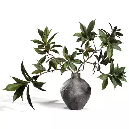 Green Branch in Vase