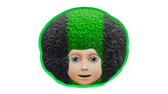 Afro Hairstyle - Unisex Clown Hair - Haircute Strip Wig 