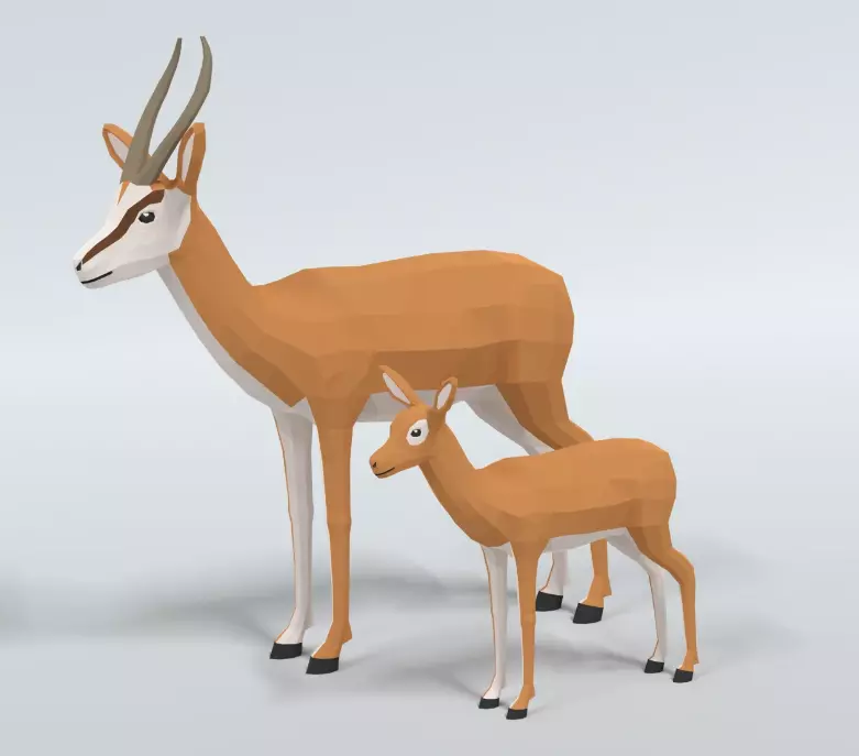 191 Ultimate Low Poly Animal Pack Low-poly 3D model_7