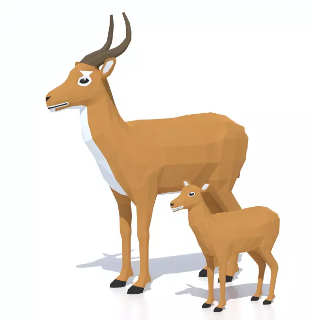 191 Ultimate Low Poly Animal Pack Low-poly 3D model_36